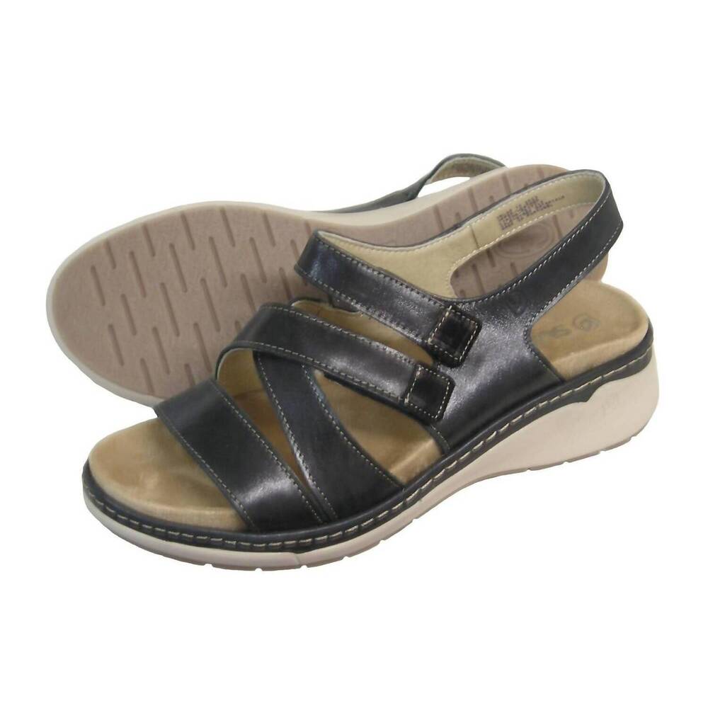 NEW SUAVE women's velas sandal in cinder/black